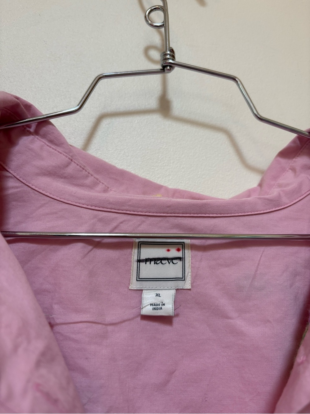 NWOT Maeve Mabel Boxy Embroidered Oxford Shirt Size XL - Picture 9 of 15